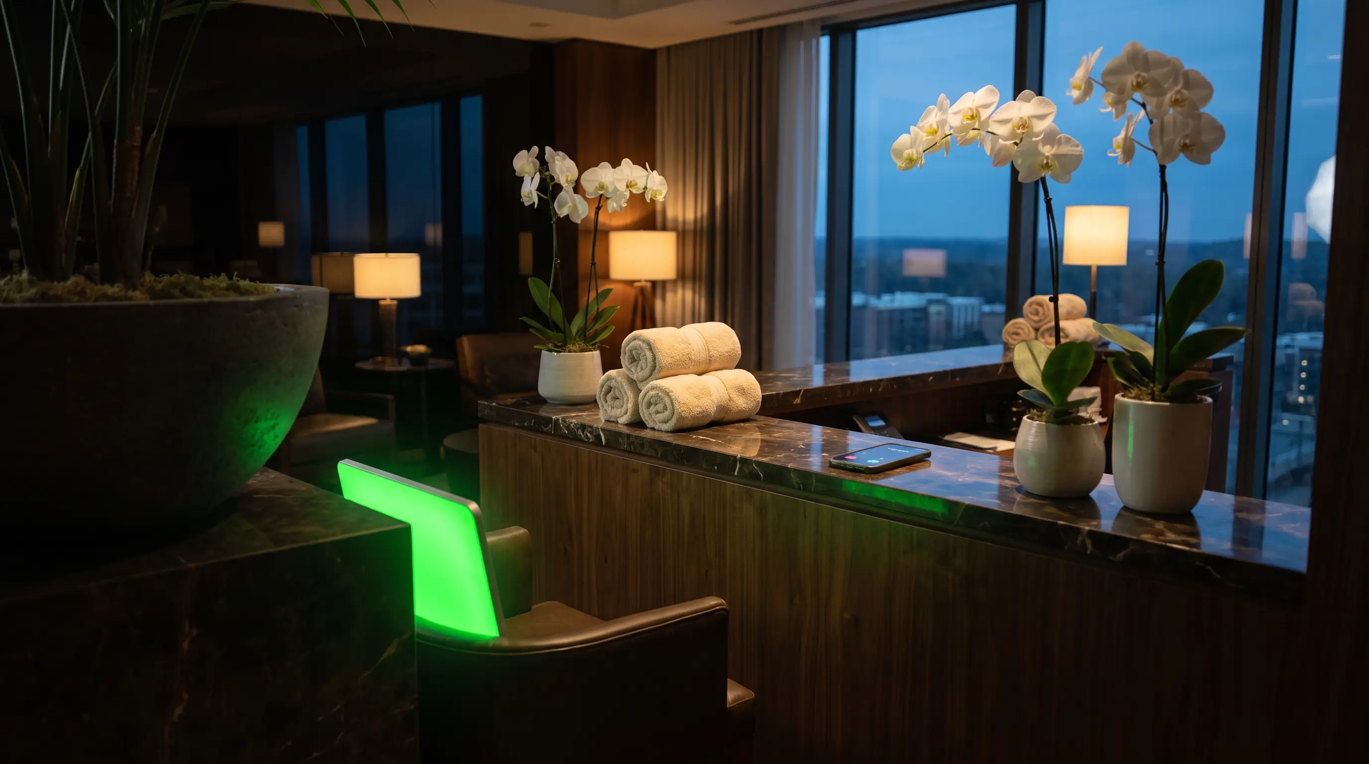 Med Spas business at dusk